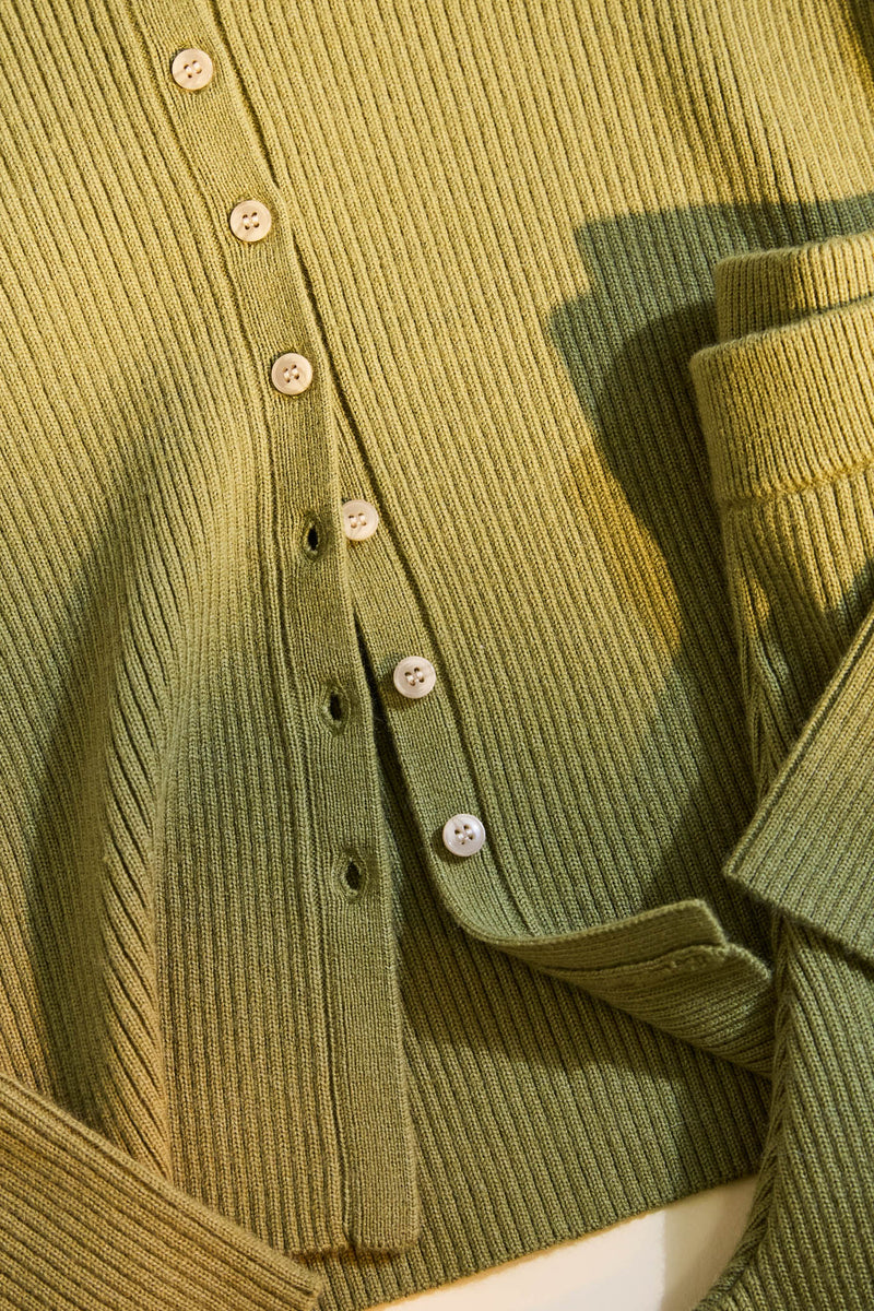 Everday Knit Cardigan Sage