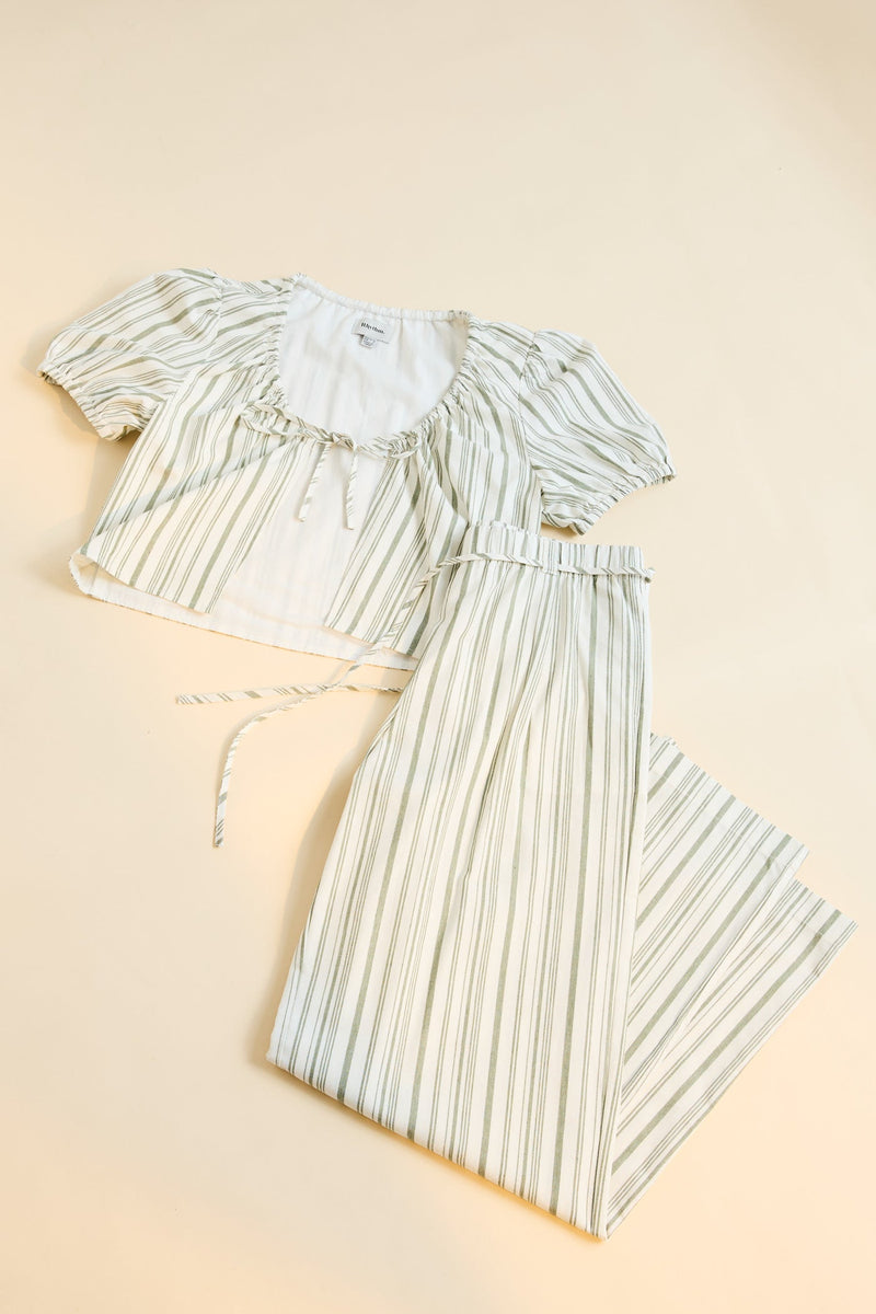 Mallorca Stripe Beach Pant Palm