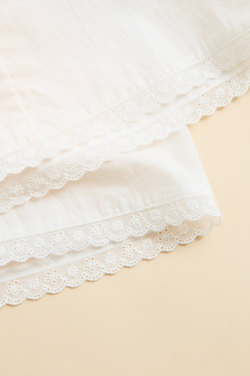 Mecah Billow Sleeve Top White