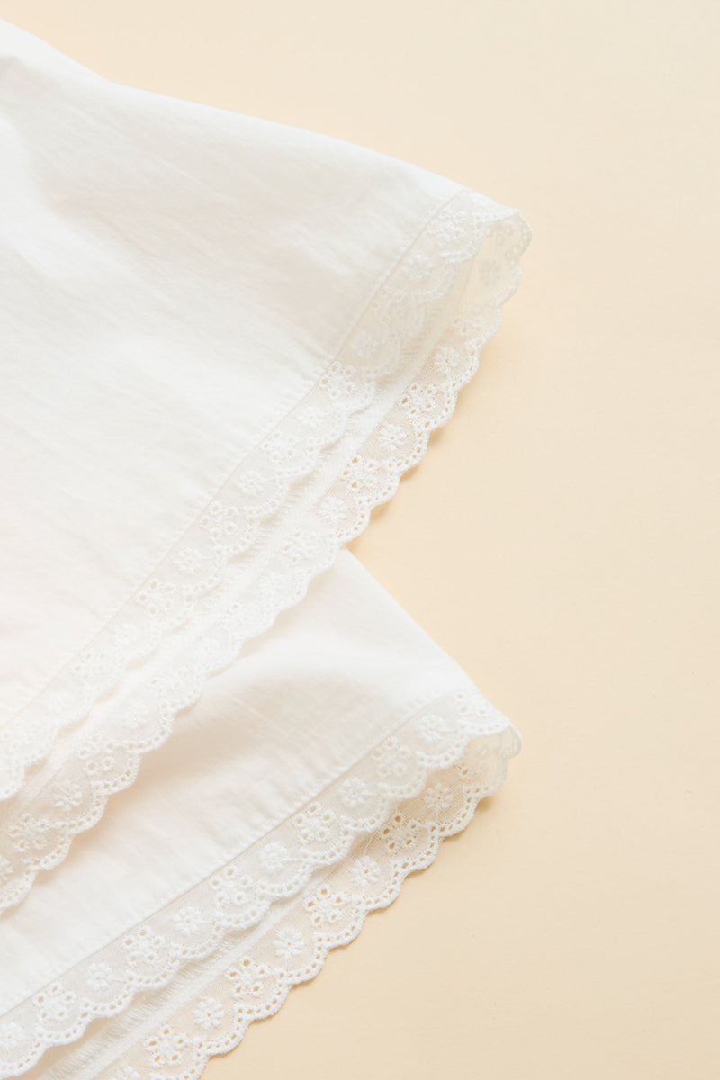 Mecah Billow Sleeve Top White