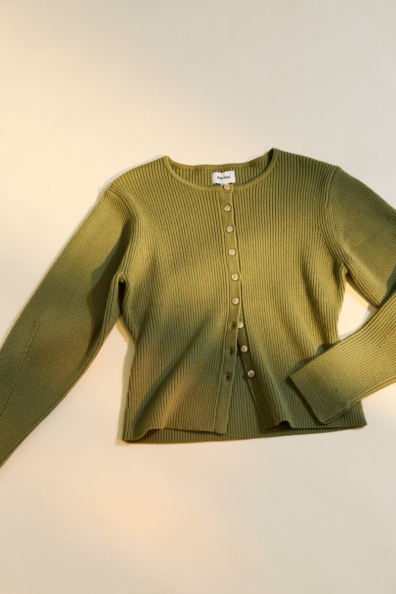 Everday Knit Cardigan Sage