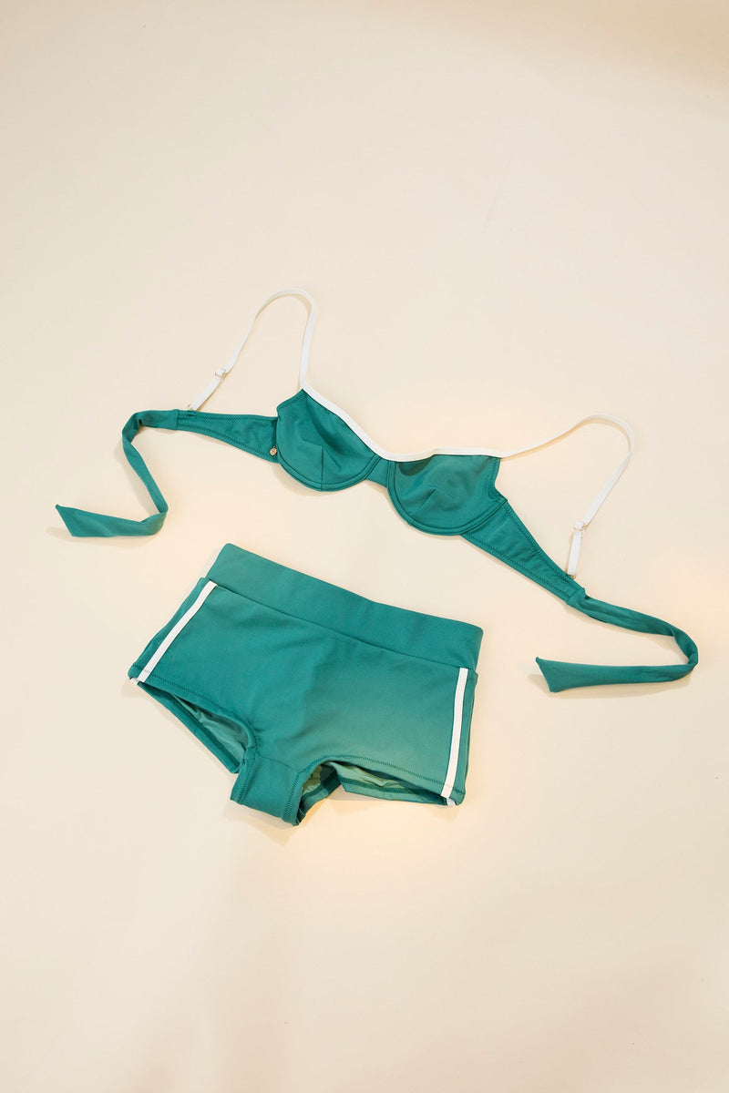 Contrast Underwire Top Jungle