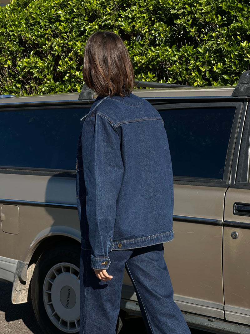 Demi Oversized Denim Jacket Indigo