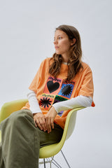 Factory Oversized T-Shirt Orange