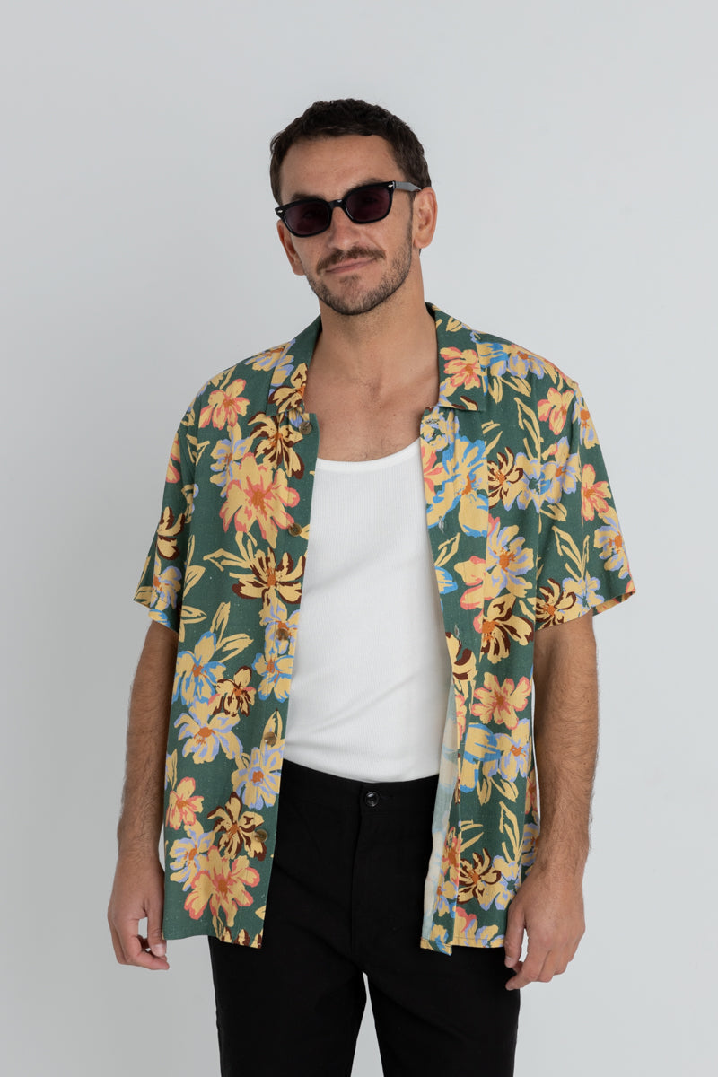 Holiday Floral Ss Shirt Jungle