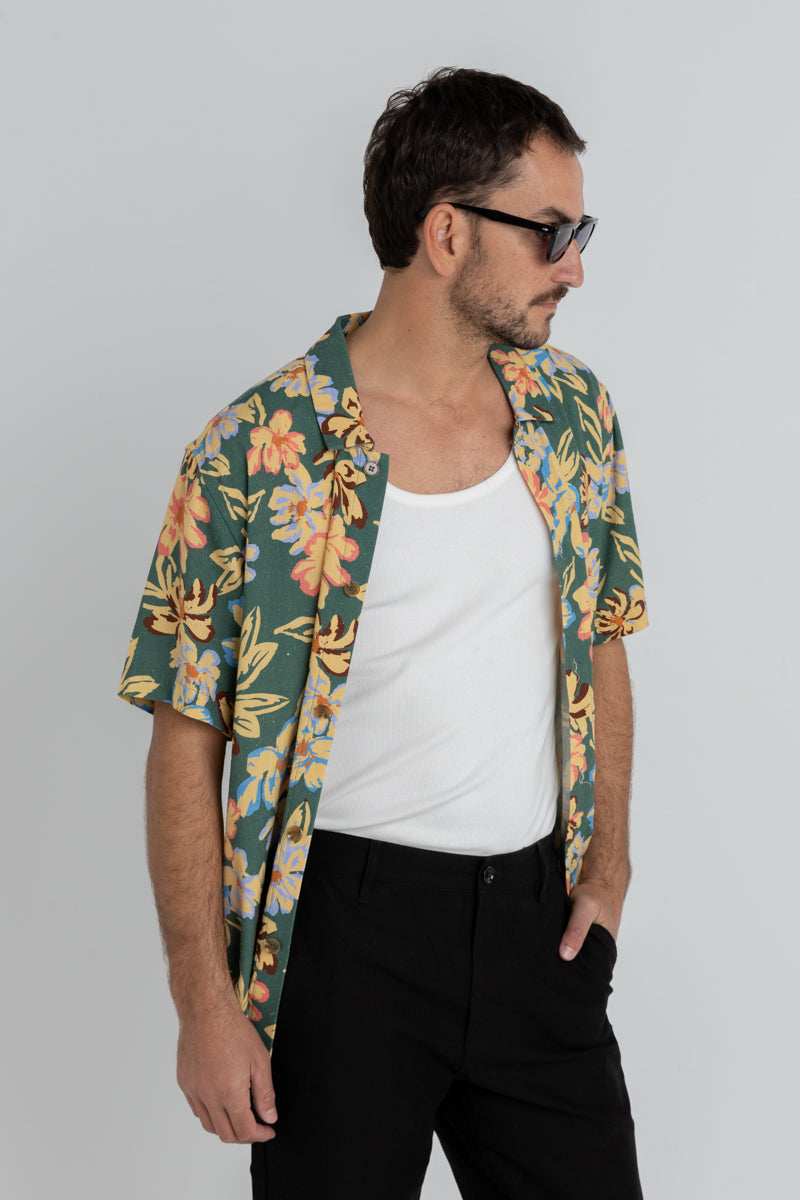 Holiday Floral Ss Shirt Jungle