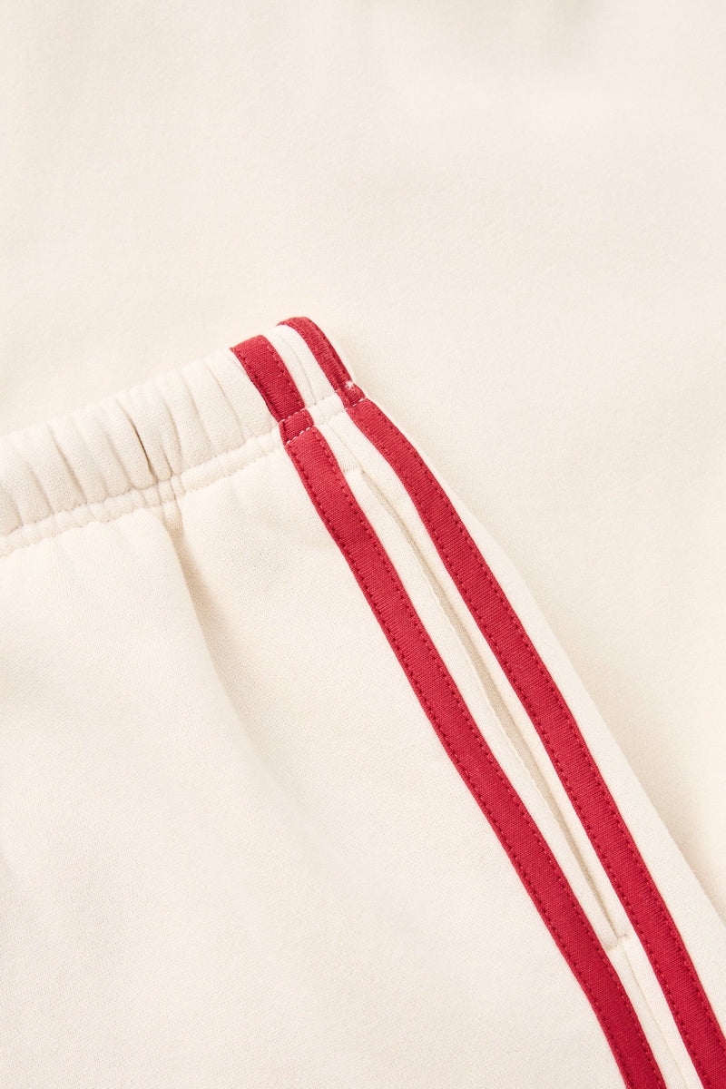 Contrast Fleece Track Short Stone