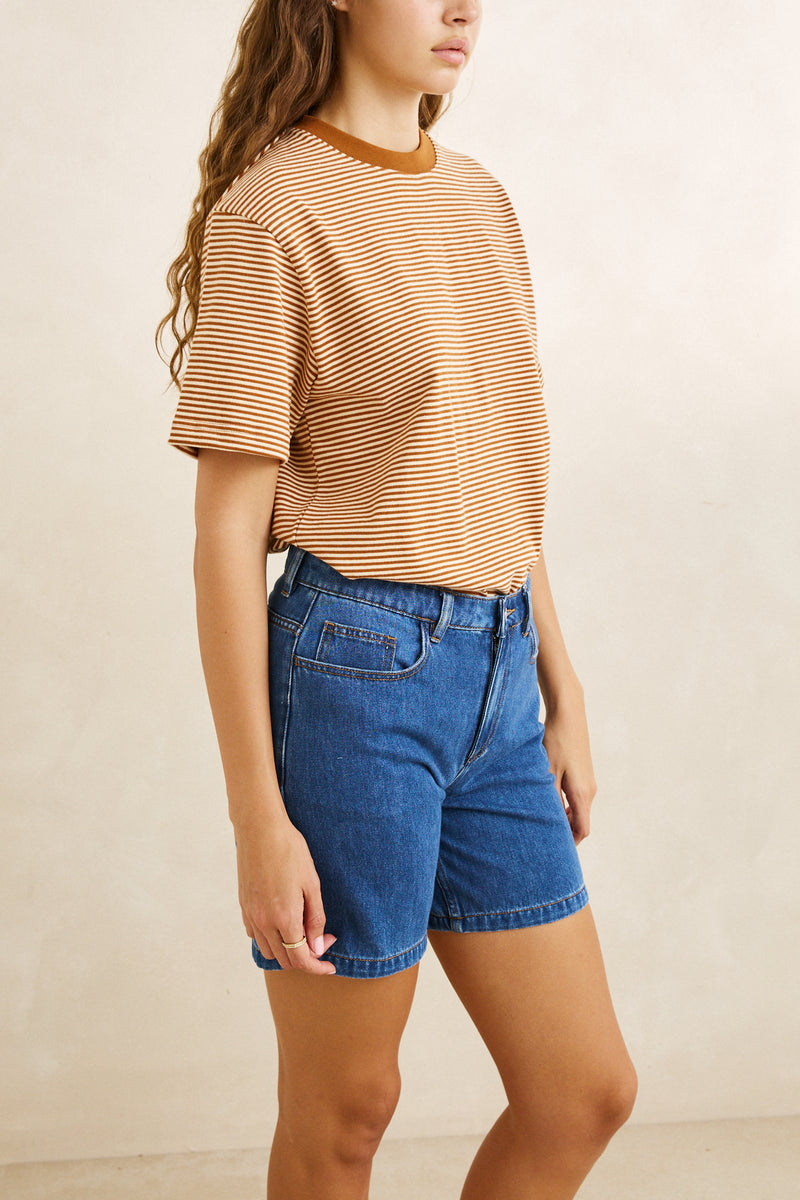 Essential Denim Short Blue