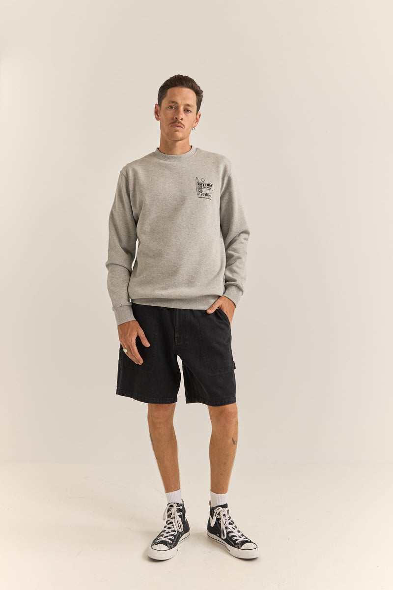 Siesta Fleece Crew Grey Heather