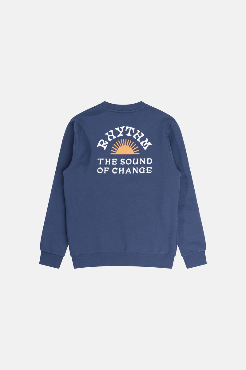 Awake Fleece Crew Navy