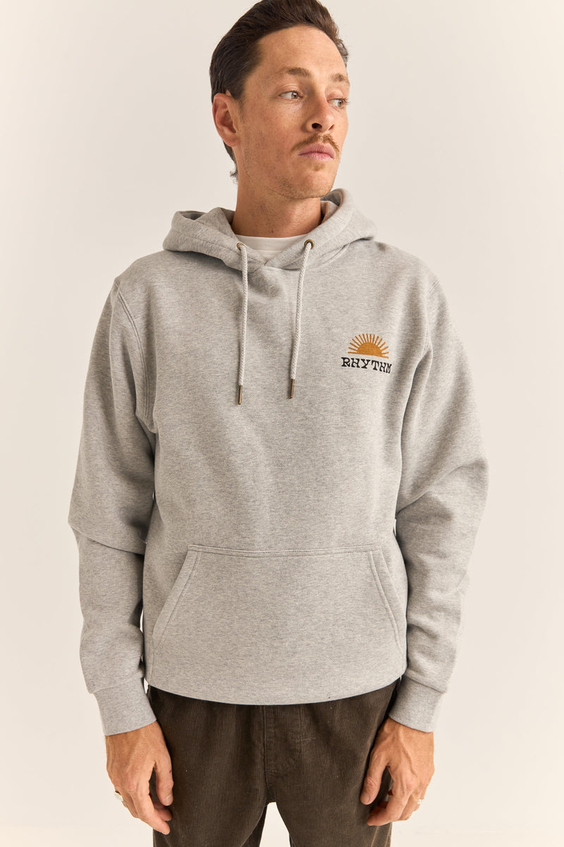 Awake Fleece Hood Grey Heather