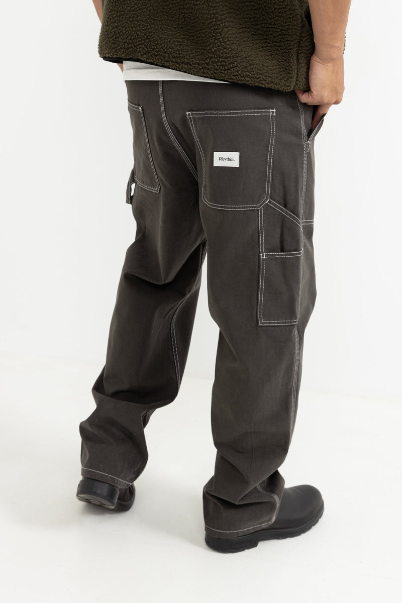 Contrast Stitch Carpenter Pant Charcoal