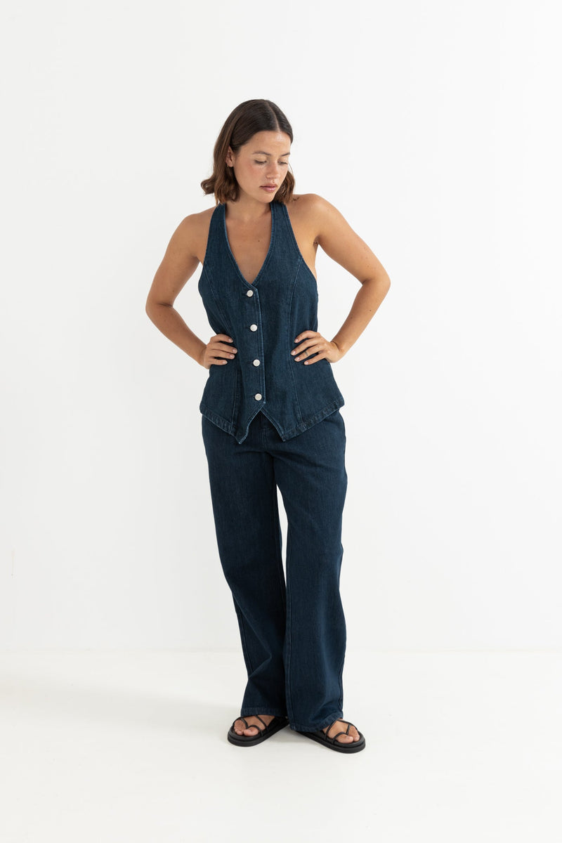 Hunter Mid-Rise Pant Indigo