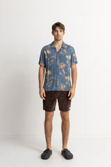 Floral SS Shirt Blue