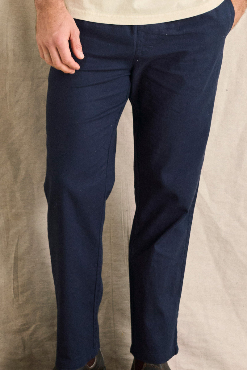 Linen Jam Pant Navy