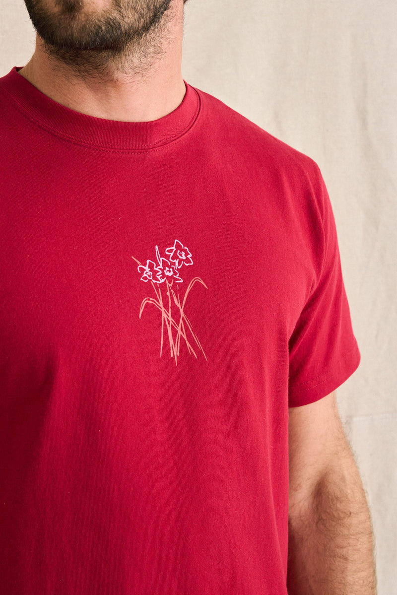 Bouquet Vintage Ss T-Shirt Merlot