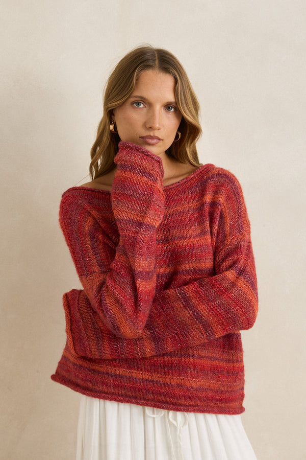 Baklava Knit Red