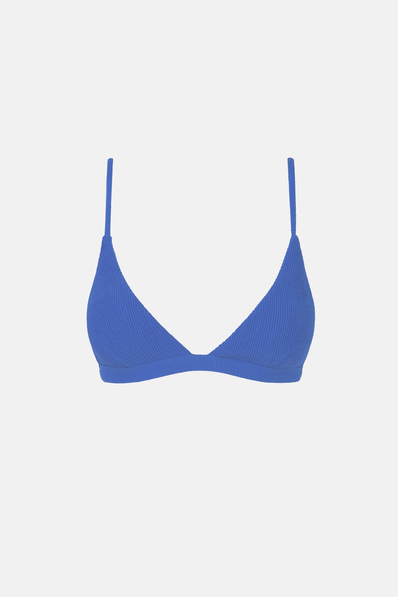 Essential Rib Bralette Top Cobalt