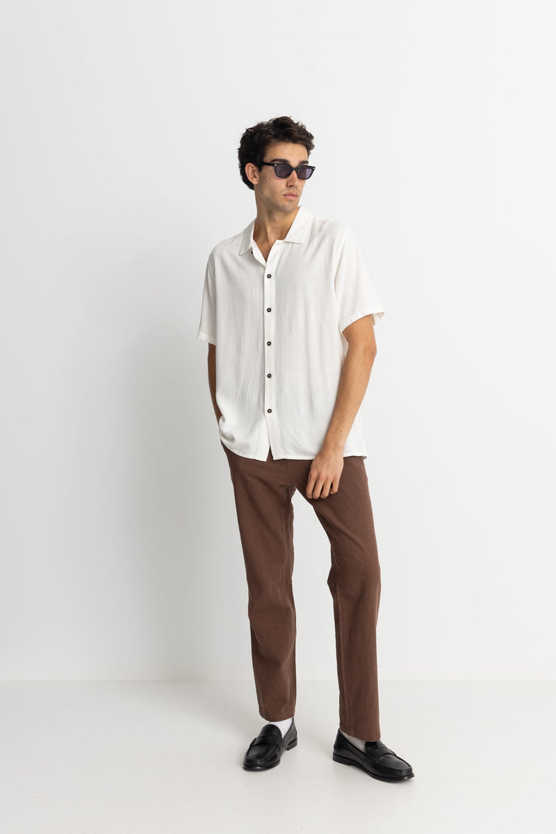 Textured Linen SS Shirt Natural