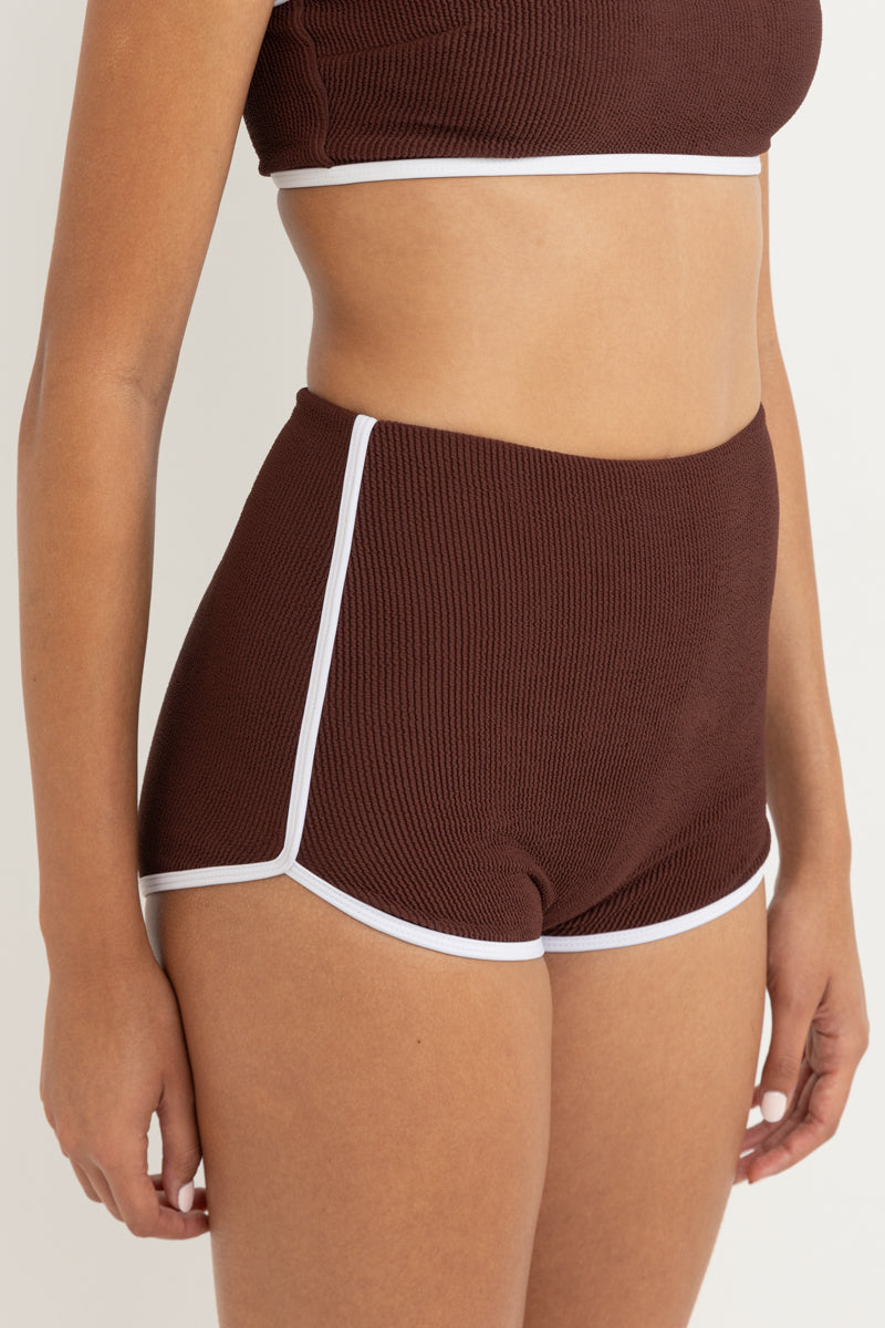 Essential Rib Contrast Surf Short Cafe