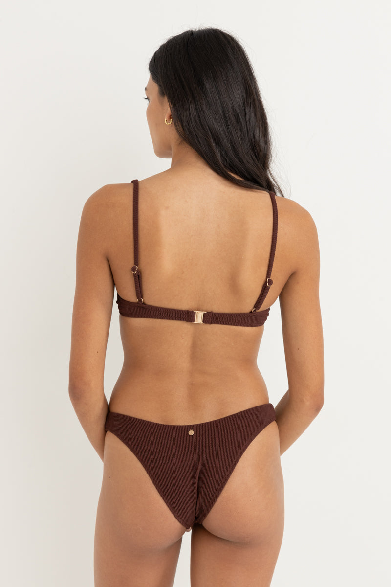 Essential Rib Underwire Top Cafe