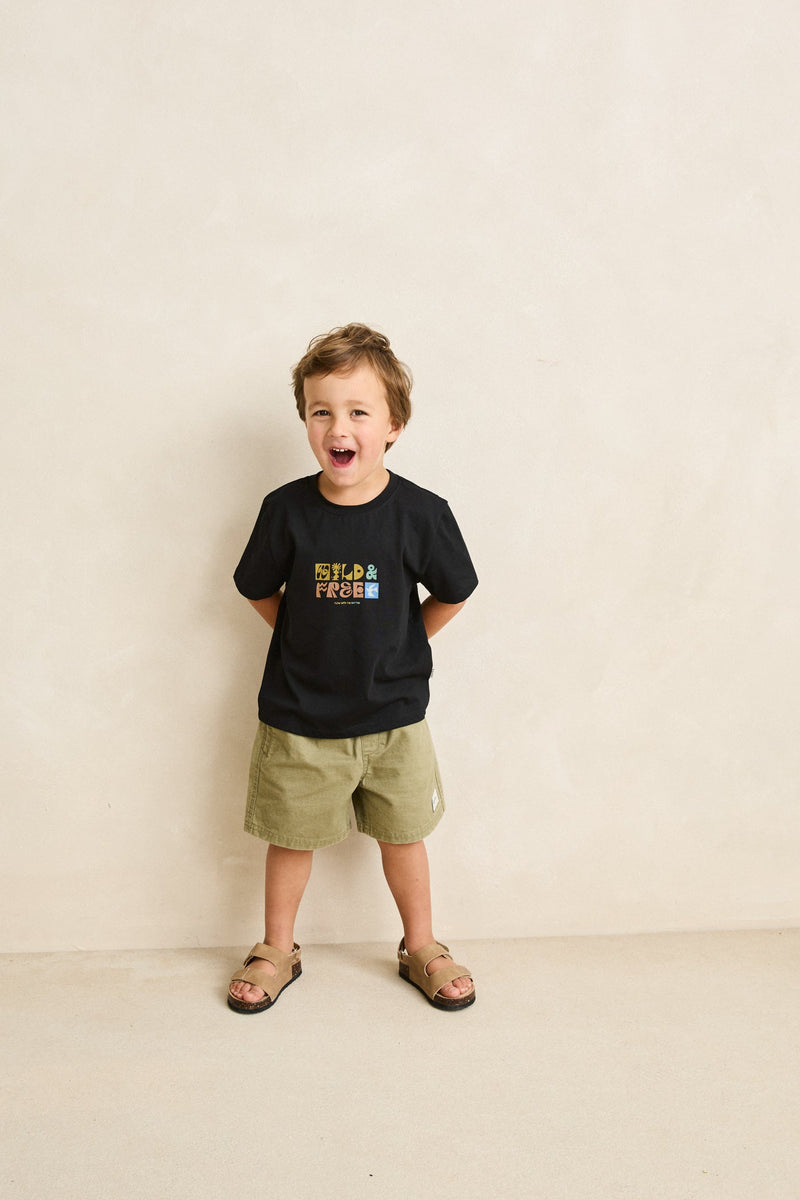 Kids Wild And Free Ss T-Shirt