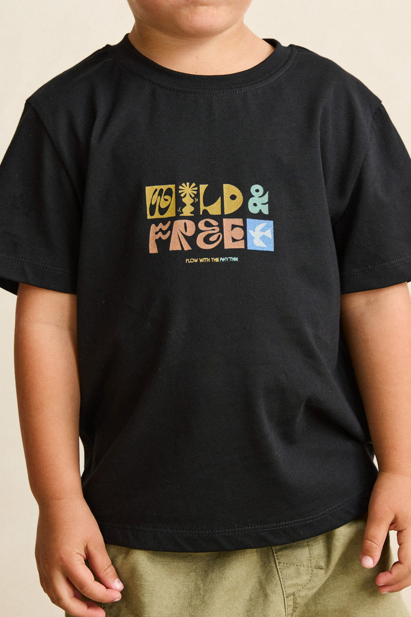 Kids Wild And Free Ss T-Shirt