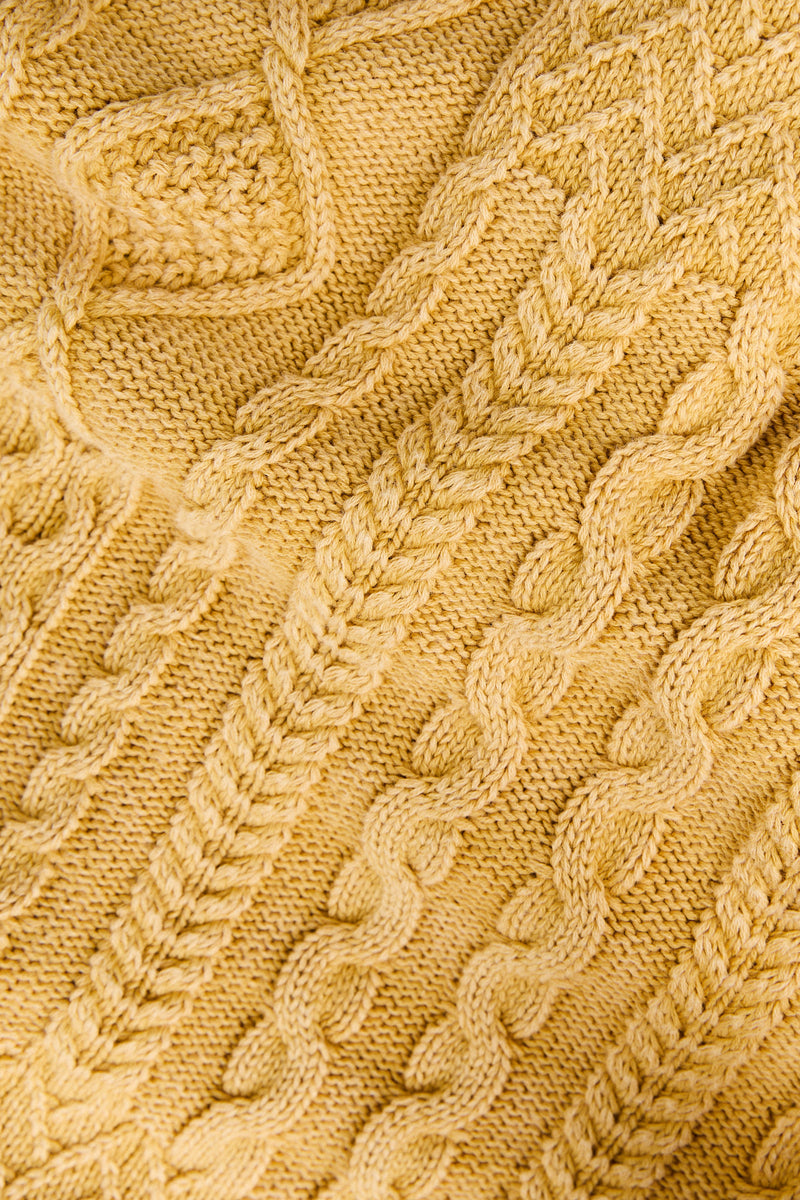 Patchwork Salt Wash Knit Cornsilk