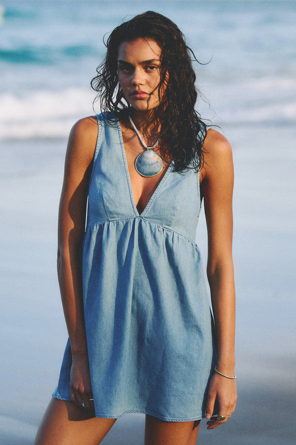 Presley Denim Mini Dress Denim