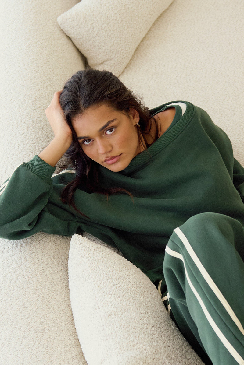 Contrast Sweatshirt Hunter