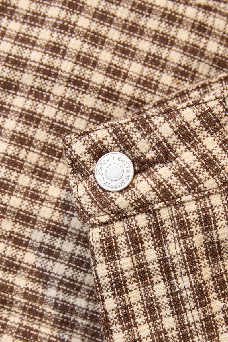 Milly Check Pant Brown