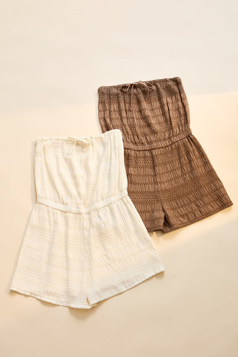 Sandy Cove Playsuit Cream