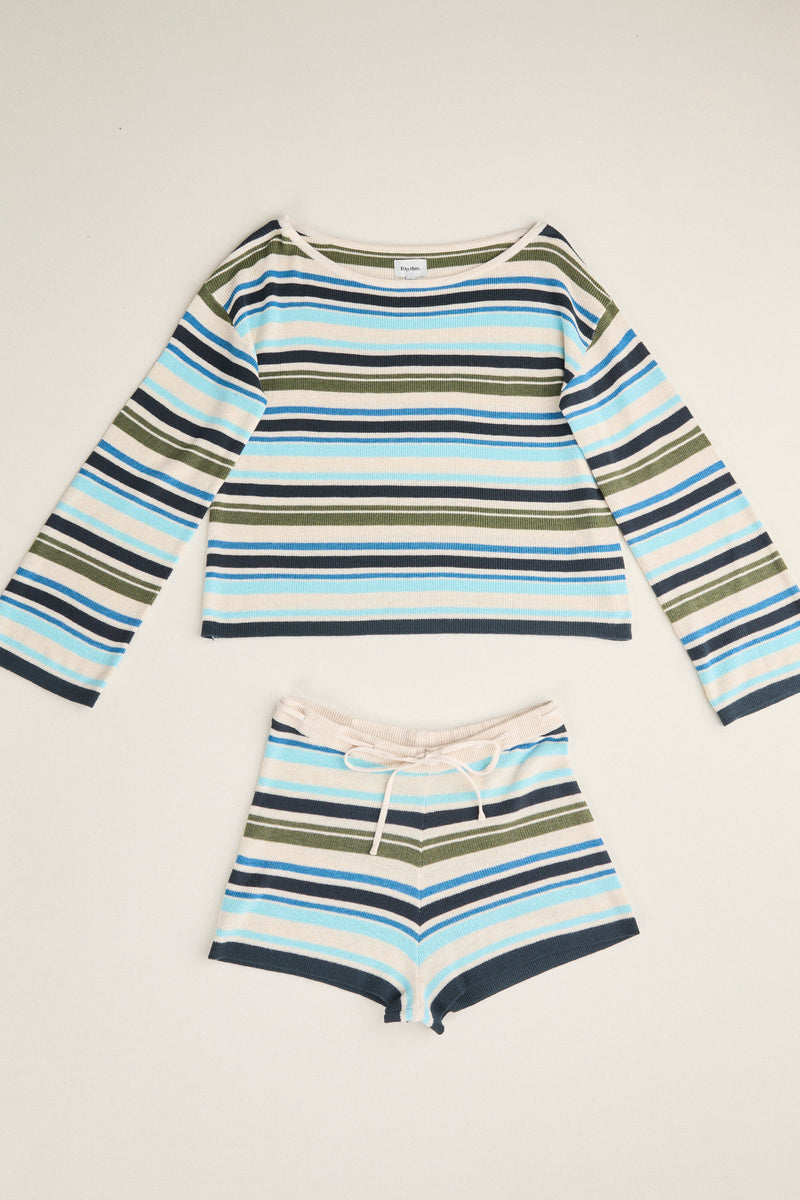 Luella Striped Knit Micro Short