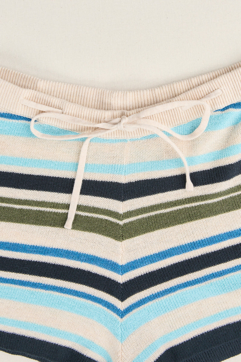 Luella Striped Knit Micro Short