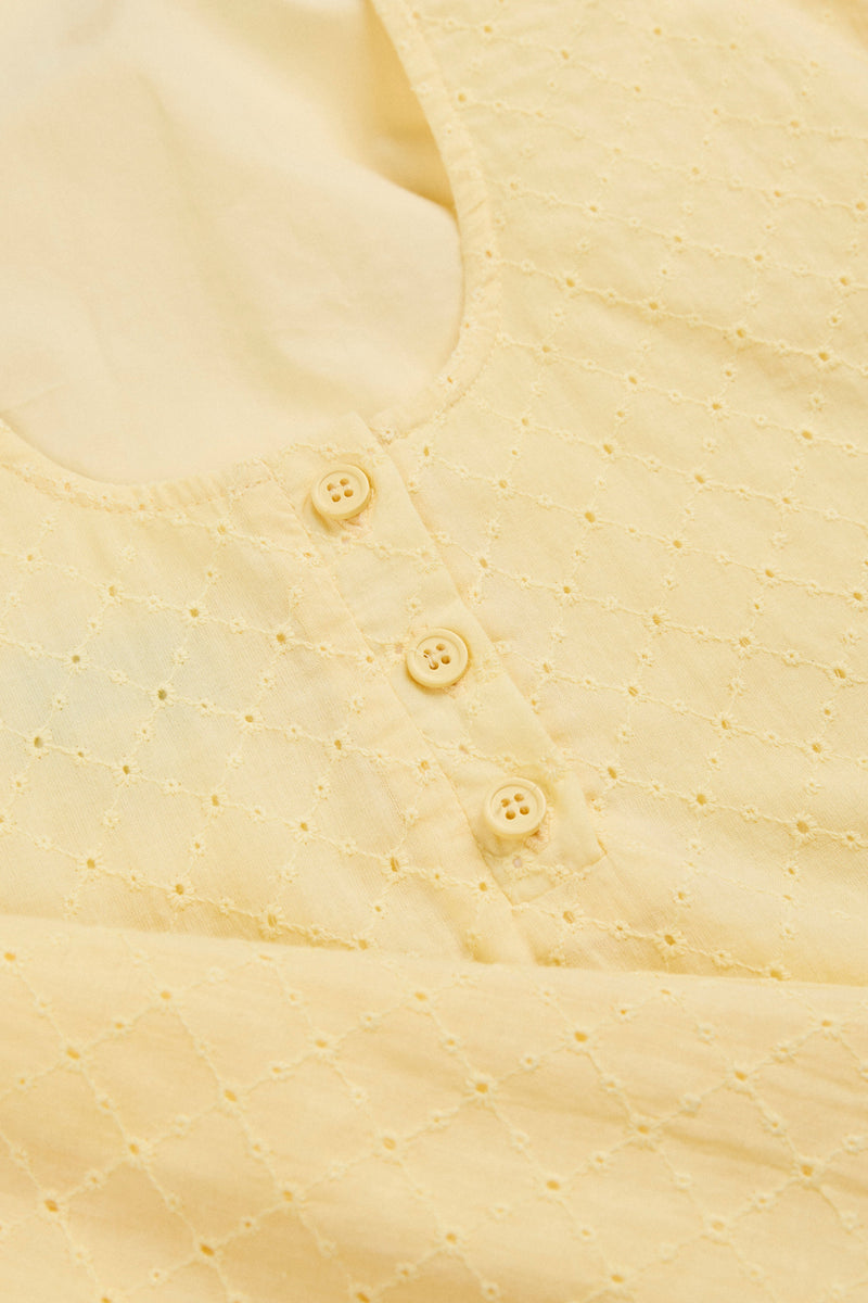 Porto Eyelet Mini Dress