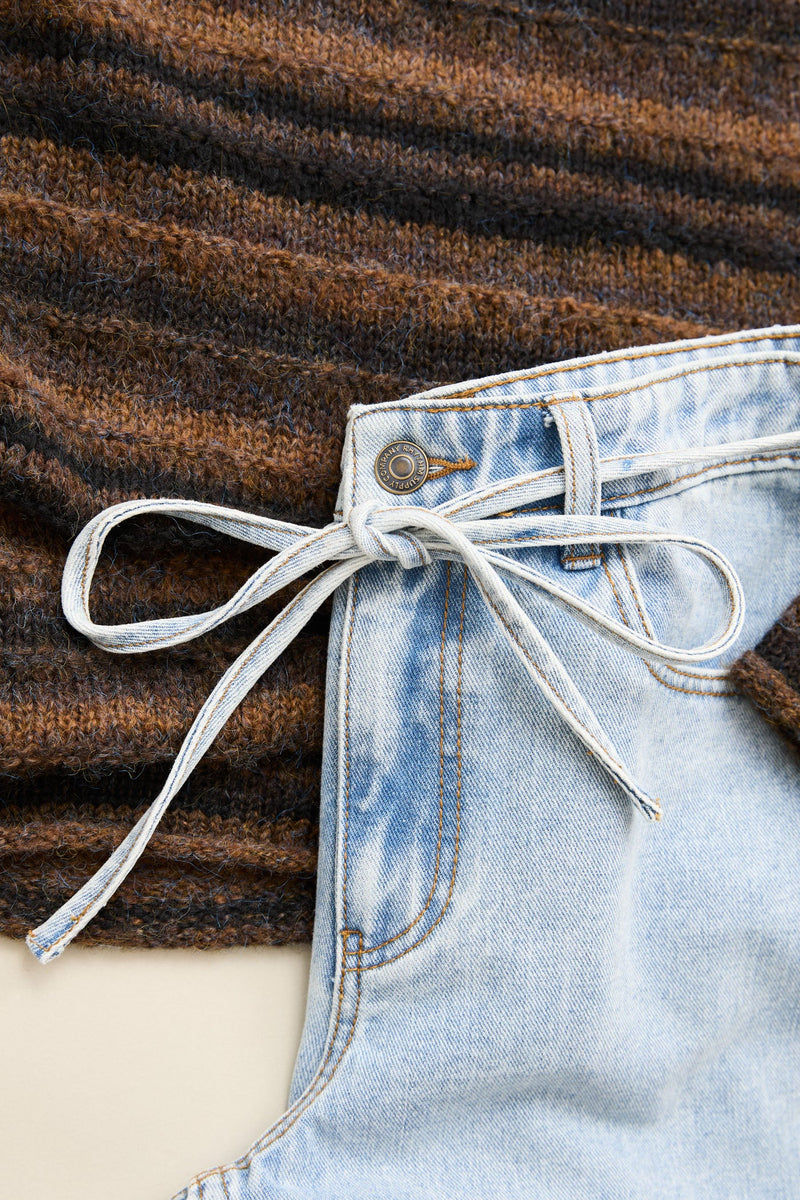 Charlie Low-Rise Denim Jean Light Wash