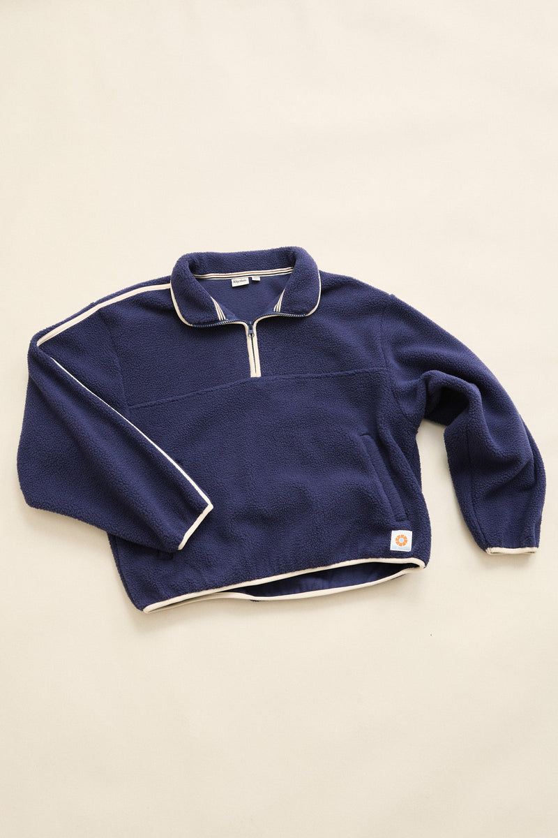 Camp Half Zip Sherpa Pullover Ocean