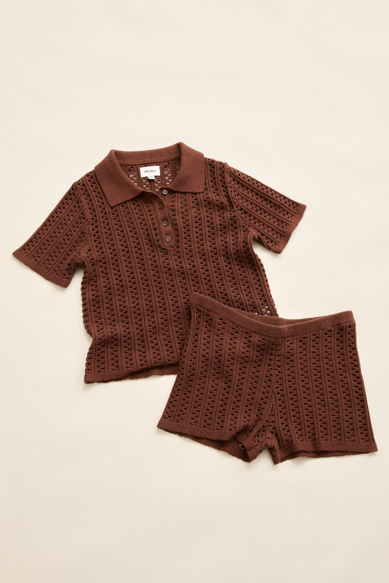 Porto Knit Short Chocolate
