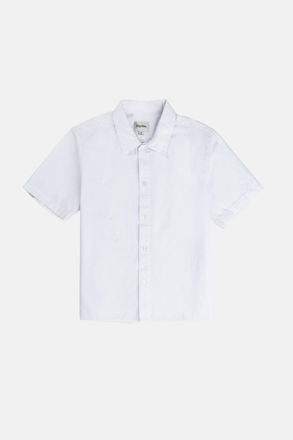 Jesse Pleat Ss Shirt White