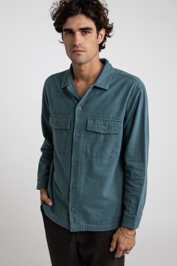 Savanna Ls Shirt Teal