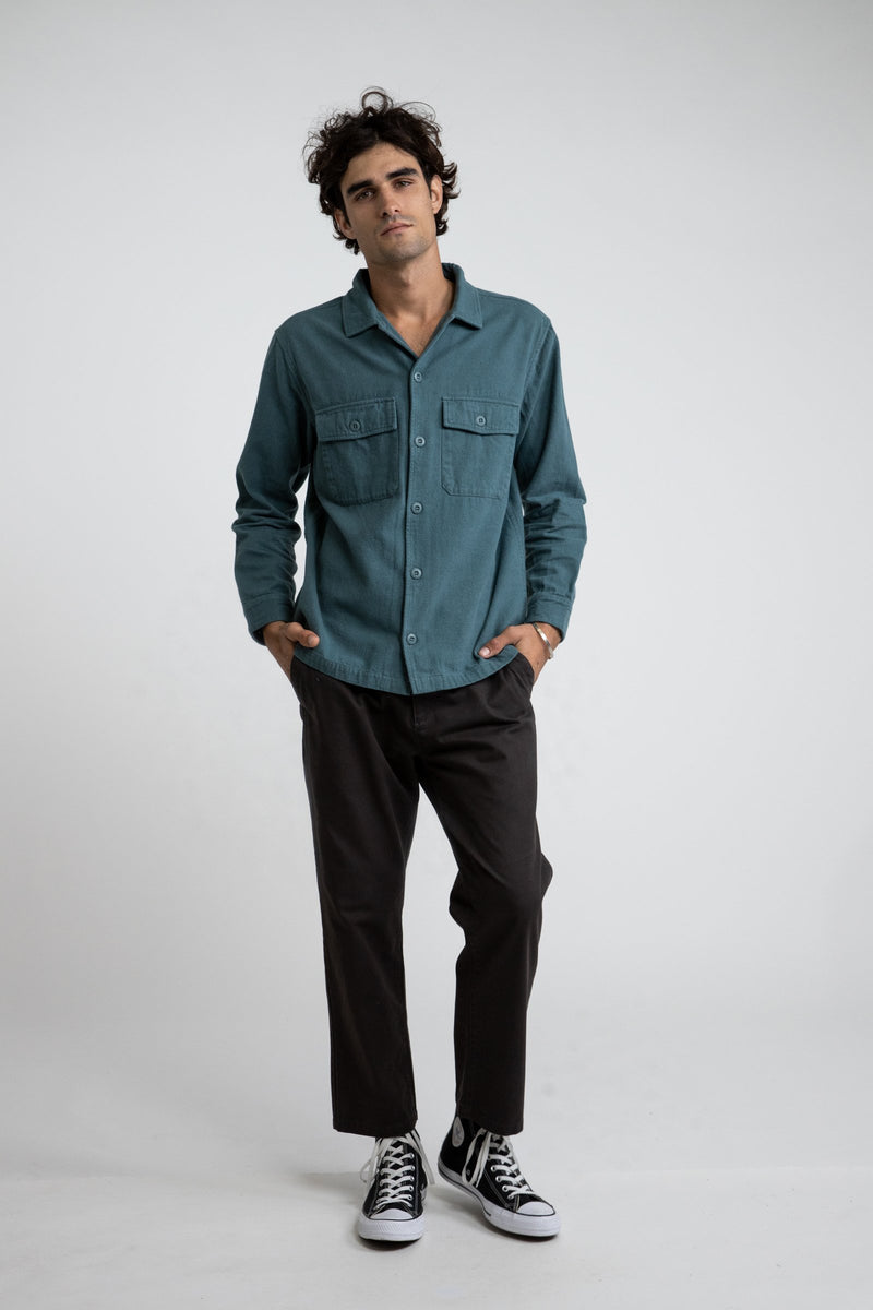 Savanna Ls Shirt Teal