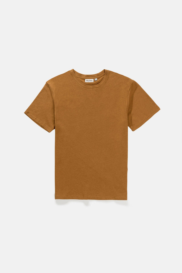 Linen Ss T-Shirt Tobacco