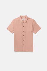 Textured Linen SS Shirt Guava