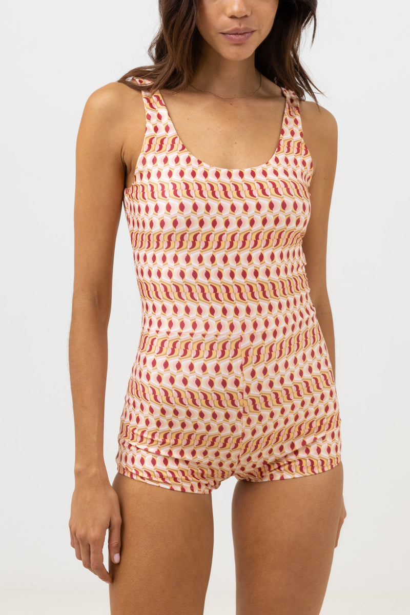 Maya Geo Islander One Piece Pink Salt