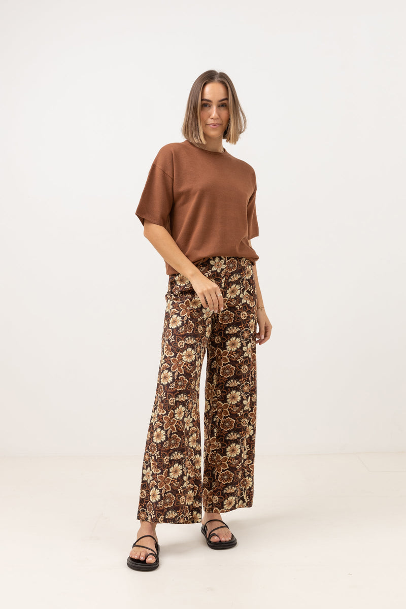 Corsica Knit Oversized Tee Chocolate