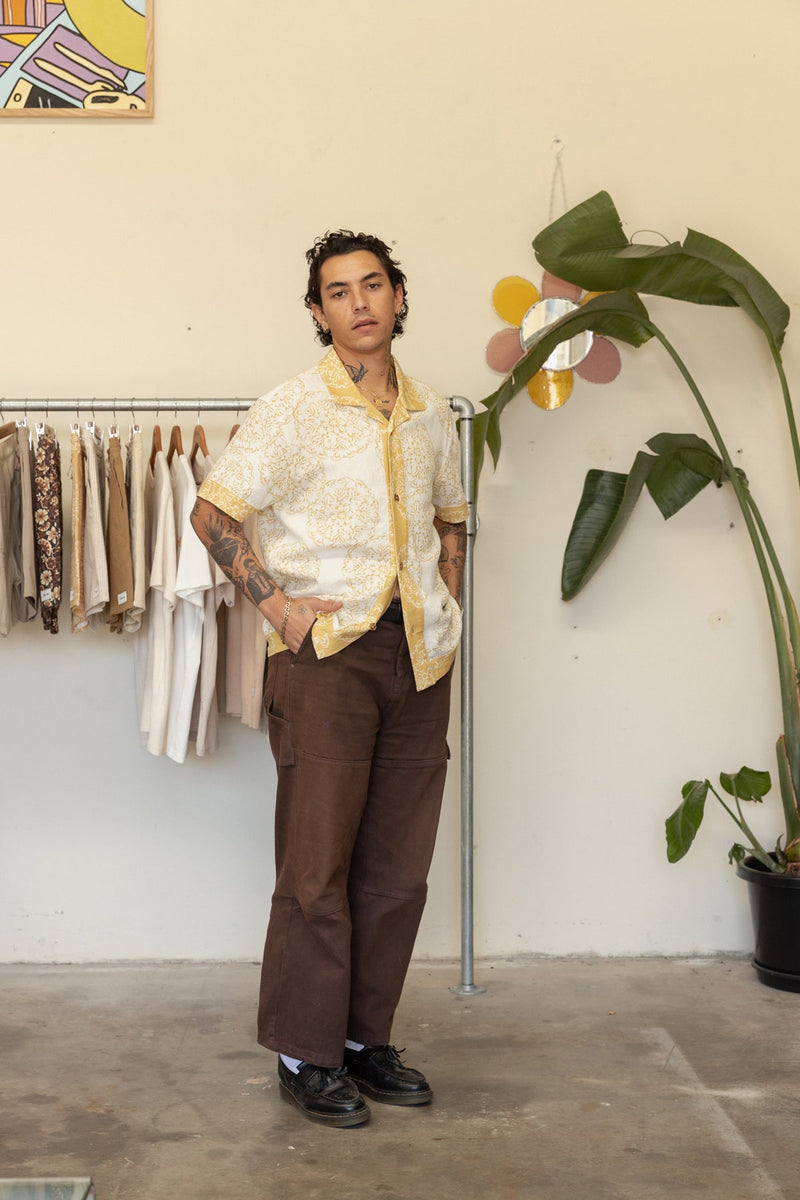 Shippo Cuban Linen Shirt Natural
