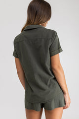 Classic Short Sleeve Shirt Olive