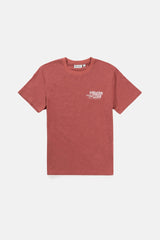 Livin Slub Ss T Shirt Vintage Red