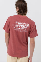 Livin Slub Ss T Shirt Vintage Red
