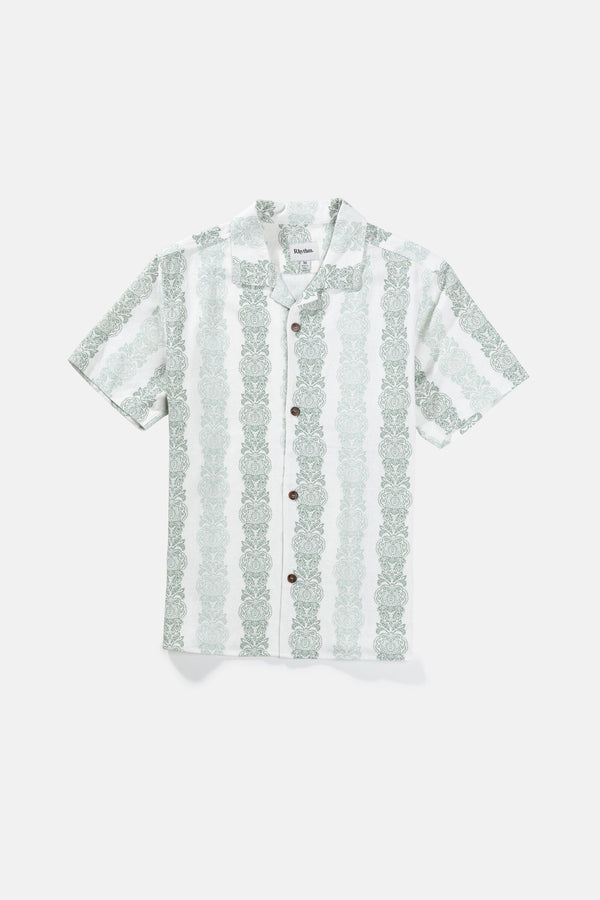 Pineapple Stripe Ss Shirt Sage